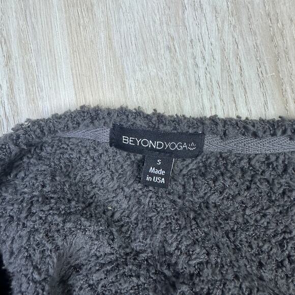 Beyond Yoga Gray Waterfall Draped Open Front Casual Cardigan Sweater Small - Picture 6 of 16